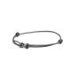 Preview: 1,5 mm graues Nylonarmband mit schwarzem Infinity-Zeichen - Infinity Grey Black
